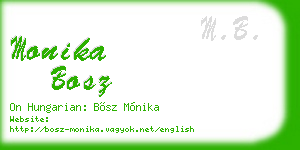 monika bosz business card